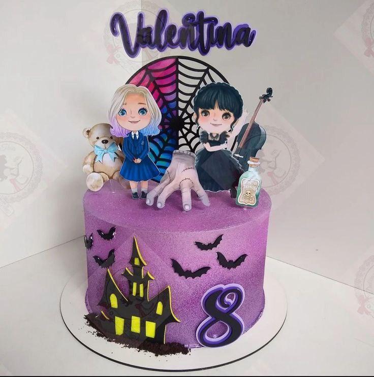 Topo de bolo Wandinha