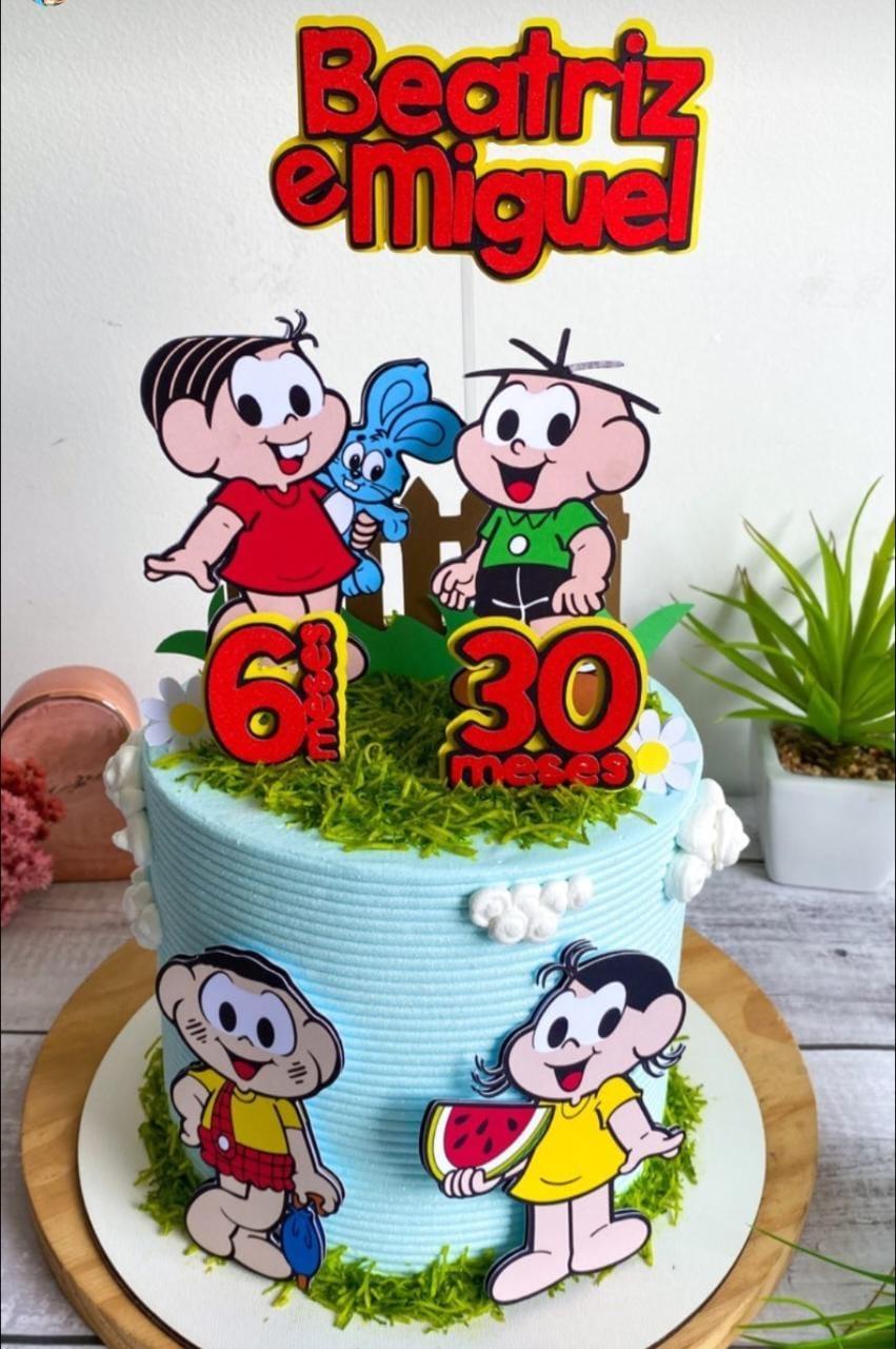 Topo de Bolo Turma da Monica