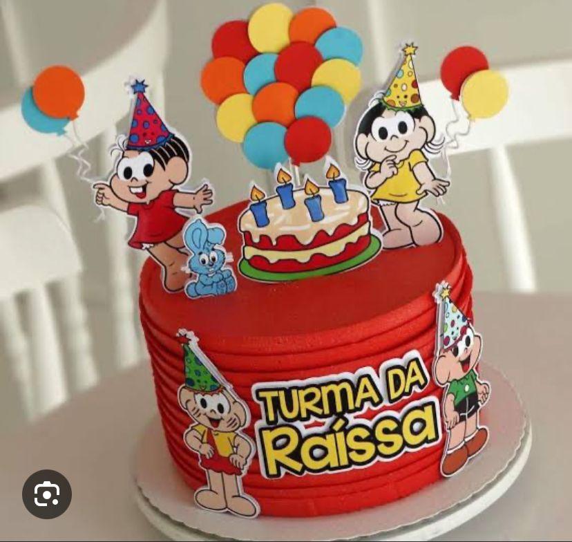 Topo de Bolo Turma da Monica