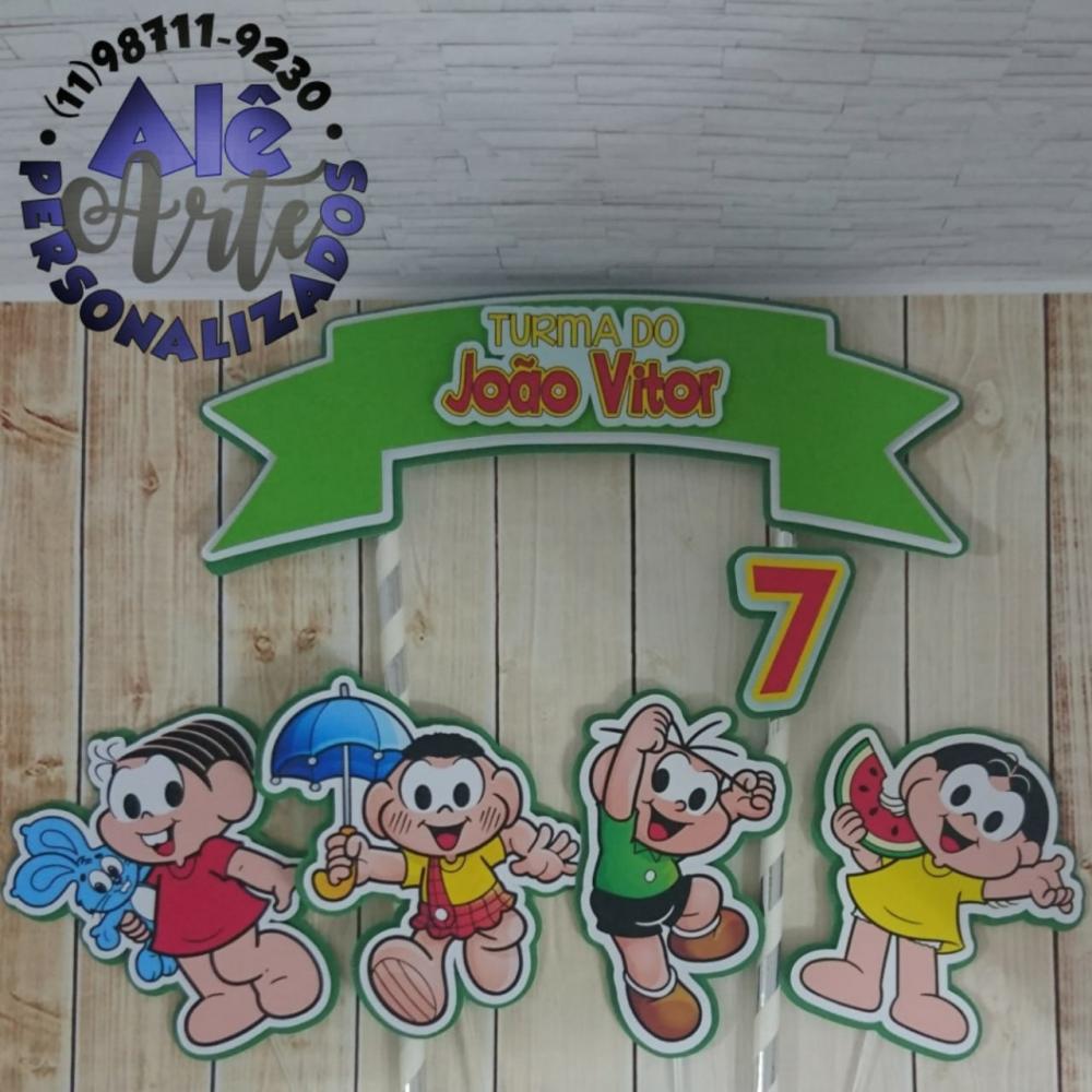 Topo de Bolo Turma da Monica