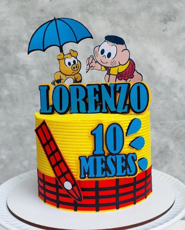 Topo de Bolo Turma da Monica