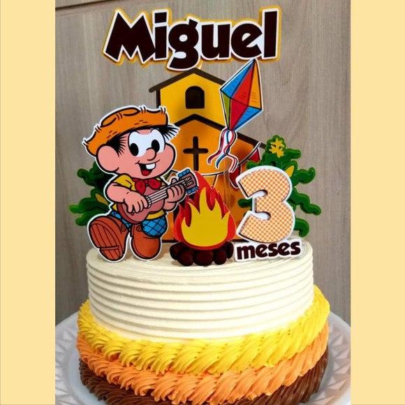 Topo de Bolo Turma da Monica