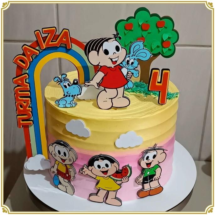 Topo de Bolo Turma da Monica