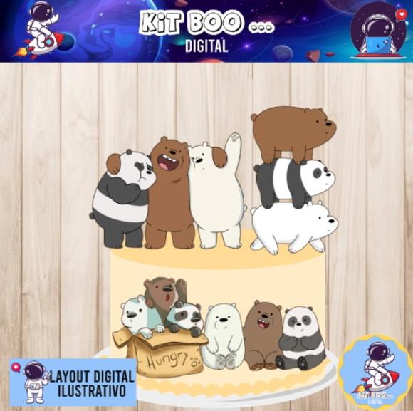 Topo de bolo Urso sem Curso