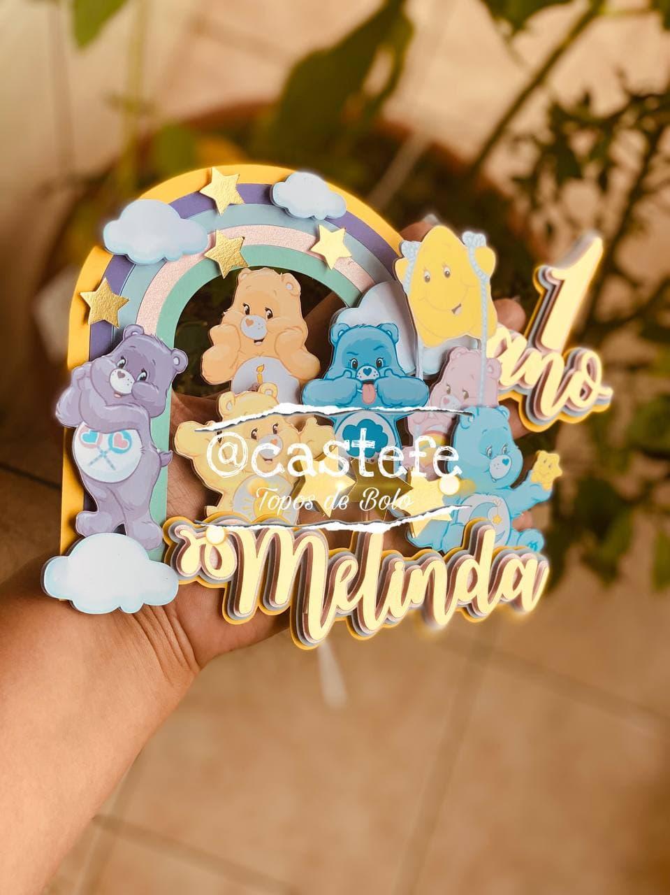 Topo de bolo Ursinhos Carinhosos