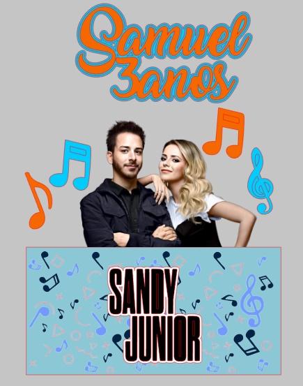 Topo de Bolo Sandy e Junior