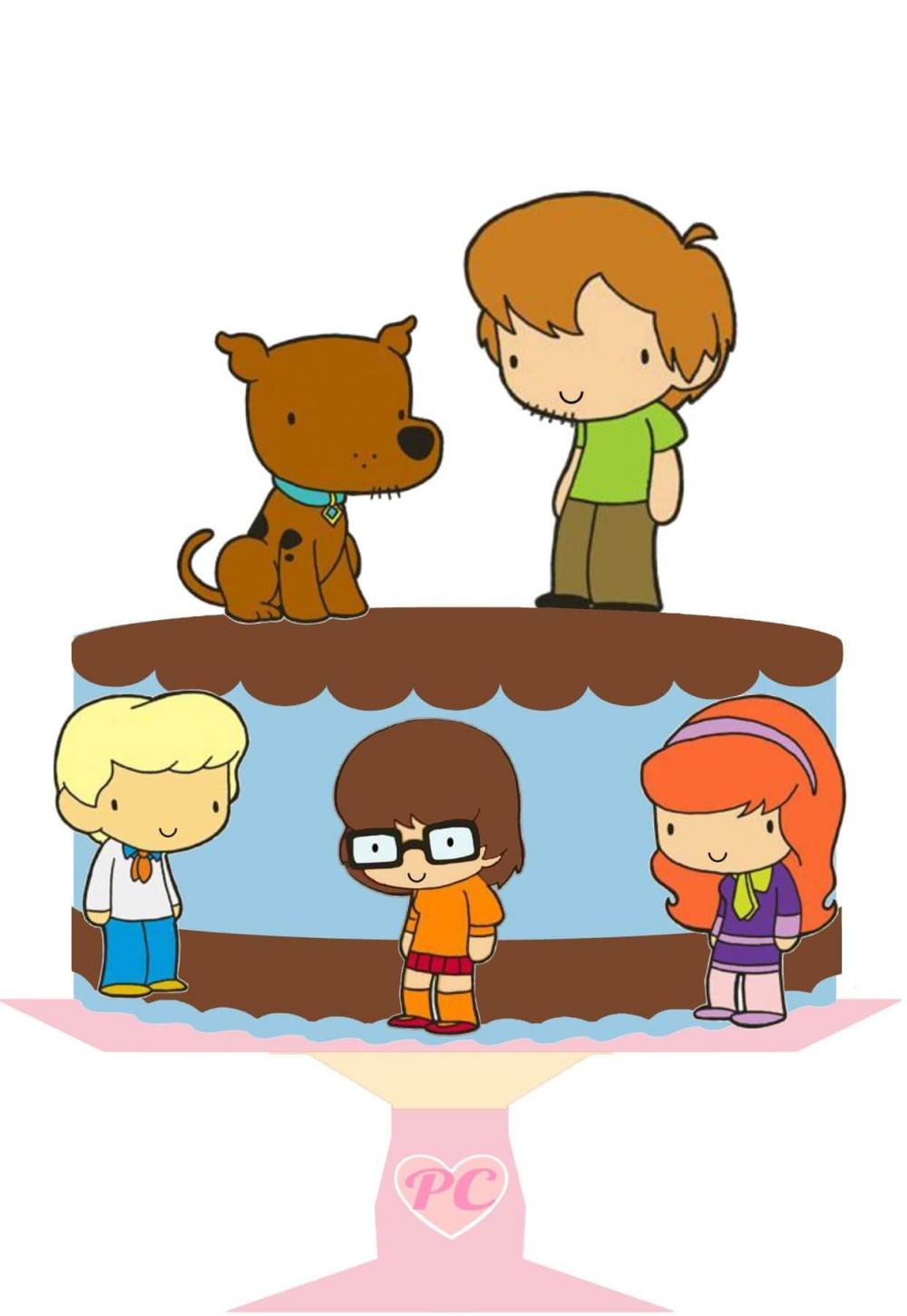 Topo de Bolo Scooby Doo