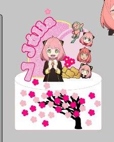 Topo de bolo Spy family