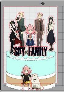 Topo de bolo Spy family