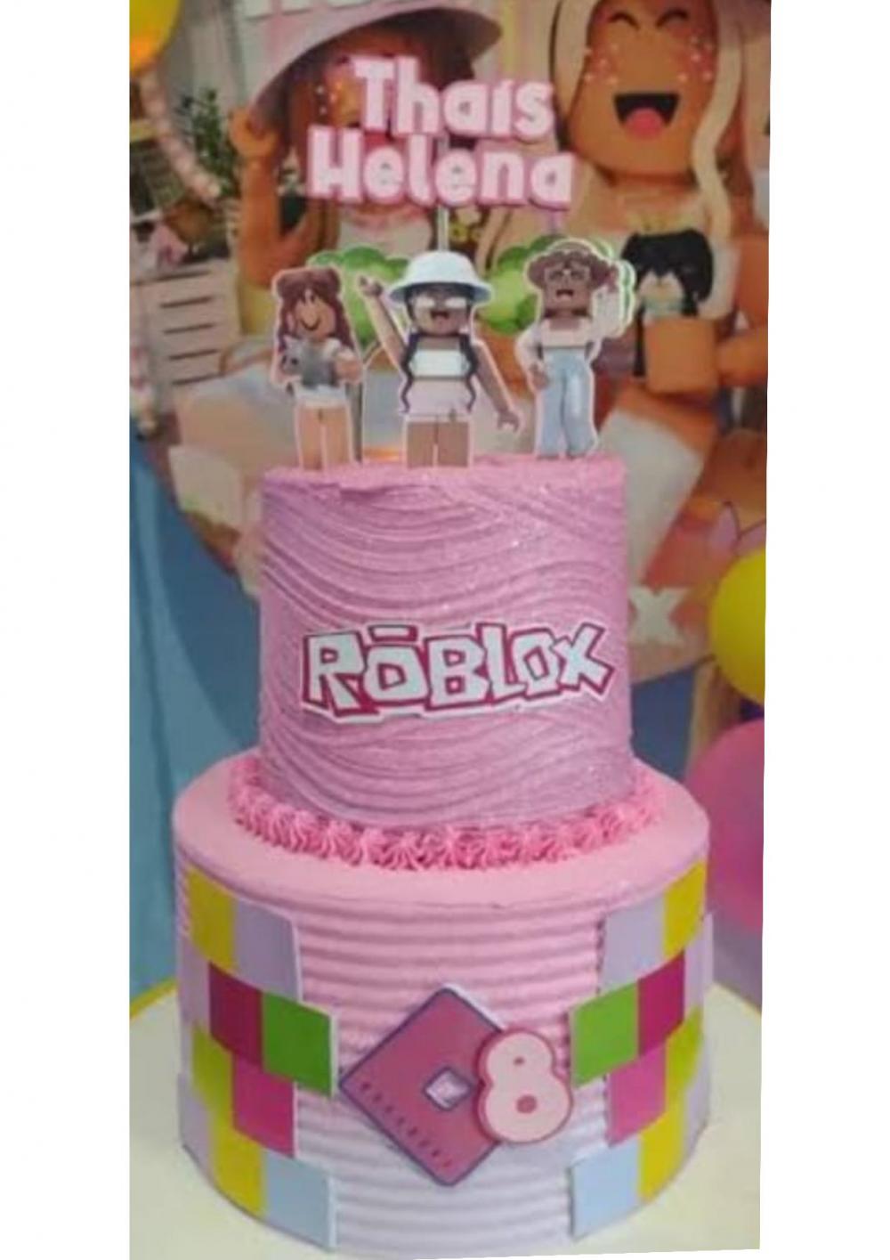 Topo de bolo Roblox
