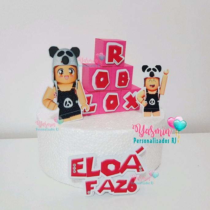 Topo de bolo Roblox