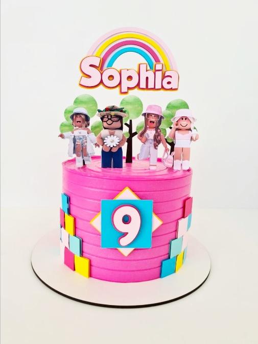 Topo de bolo Roblox