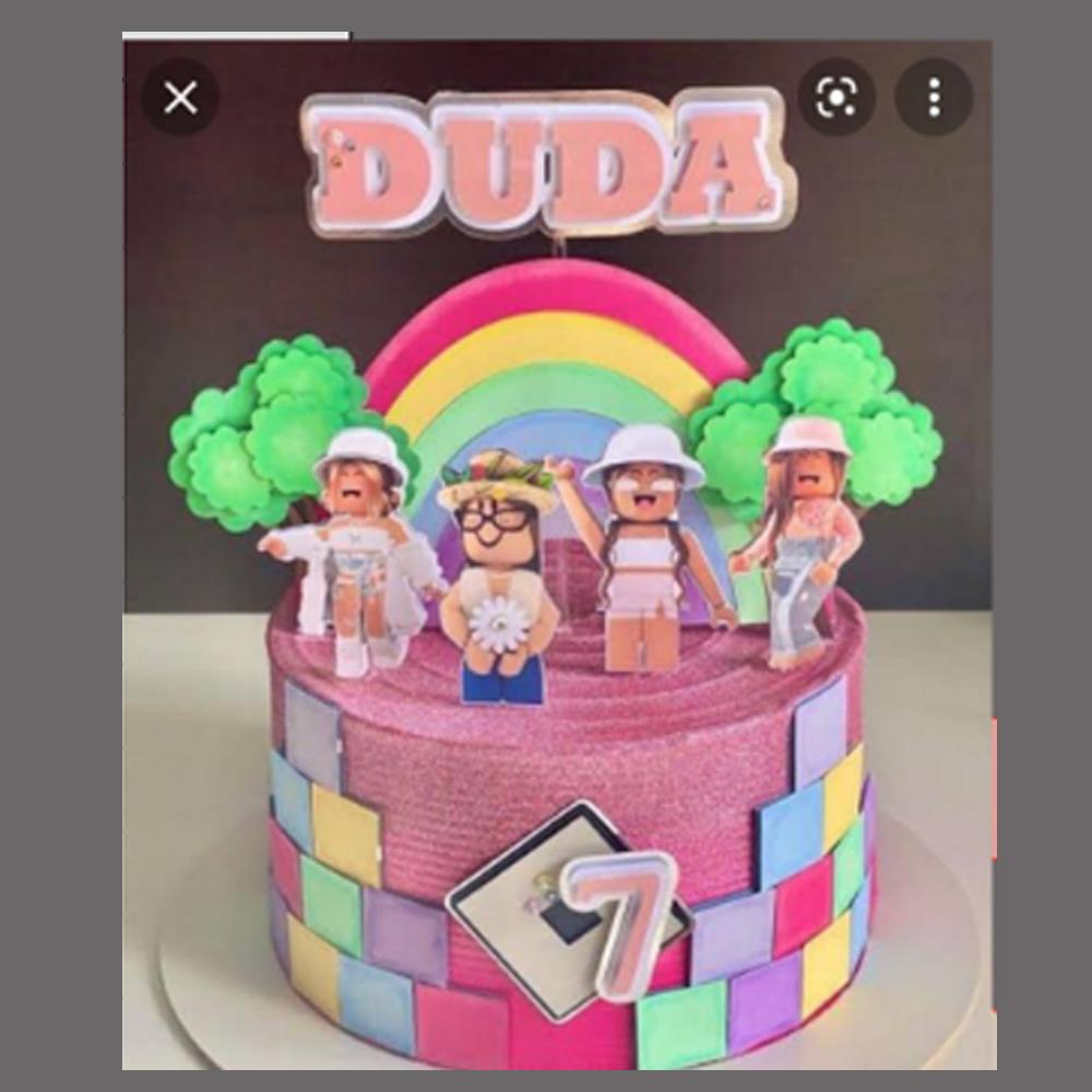 Topo de bolo Roblox