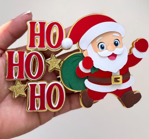 Arquivo de corte topo de bolo Natal