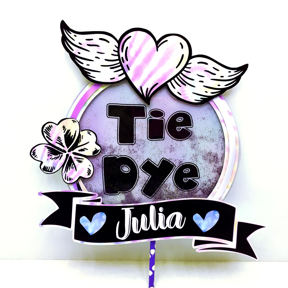 topo de bolo tie dye