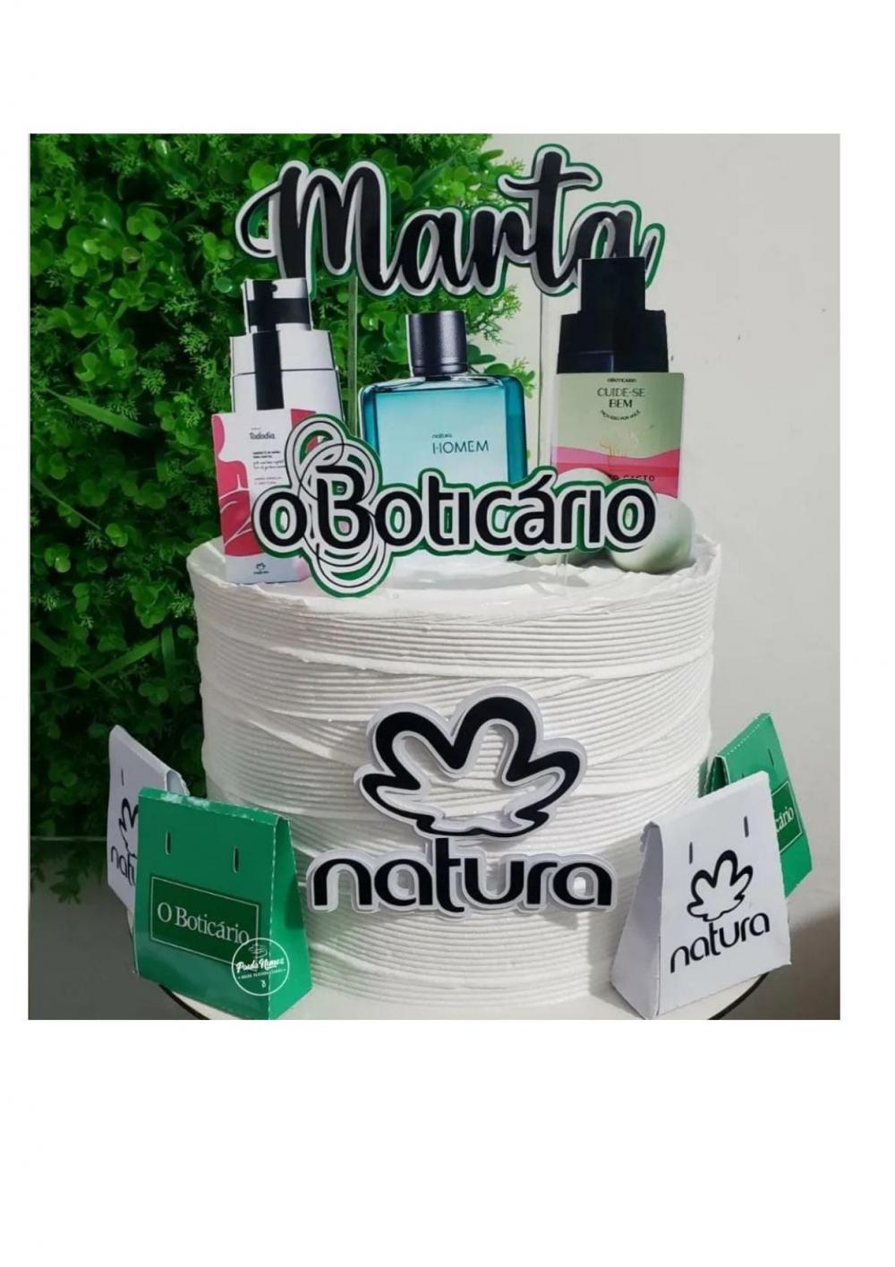 Topo de bolo Natura