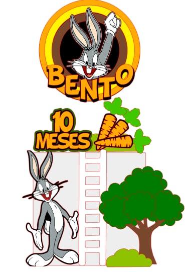 Topo de Bolo  Pernalonga