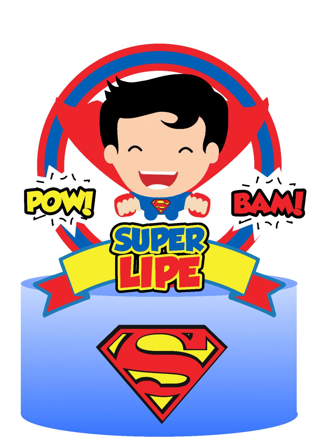 topo de bolo Super Homem