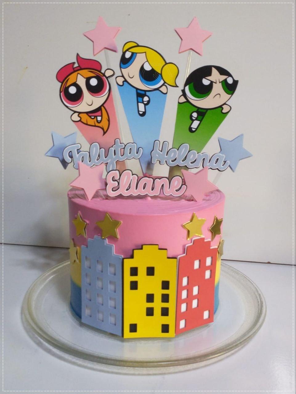 Topo de bolo Meninas Super Poderosas