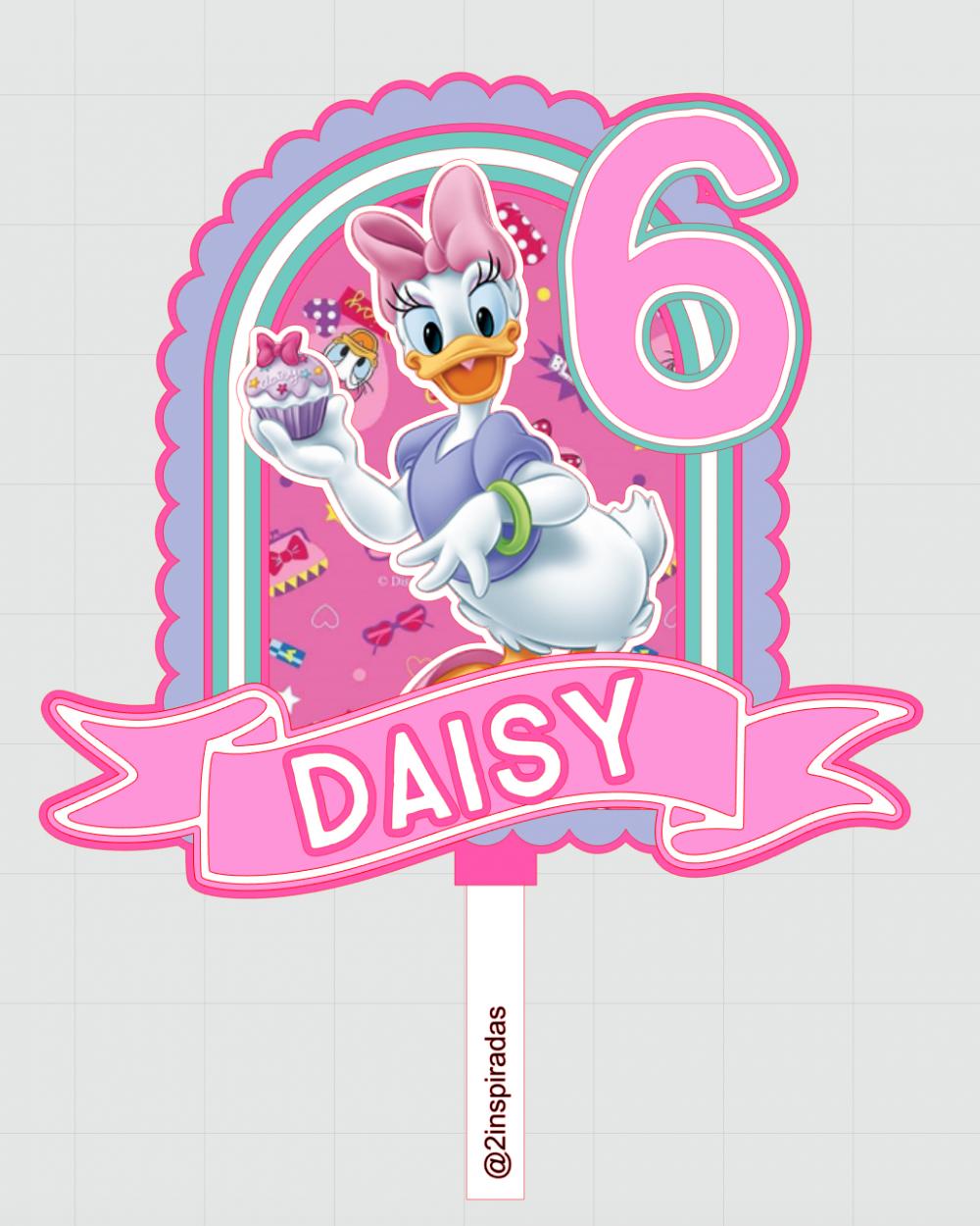 Topo de bolo Margarida