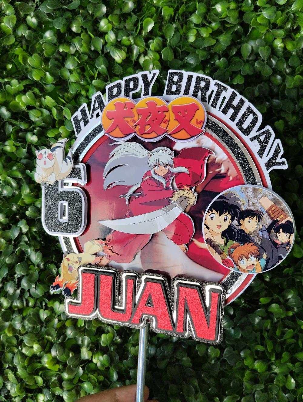 Topo de Bolo Inuyasha