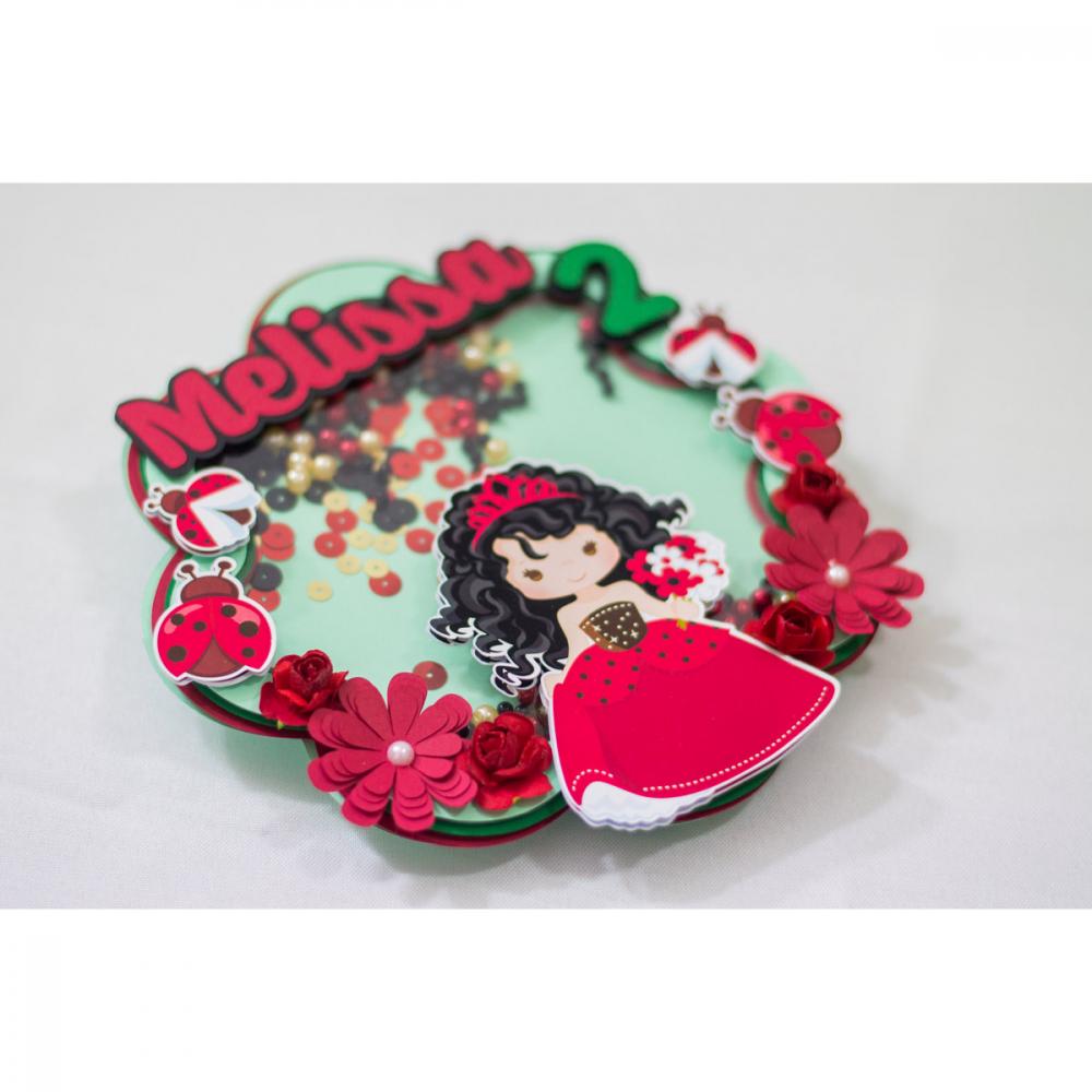 Topo de Bolo Joaninha