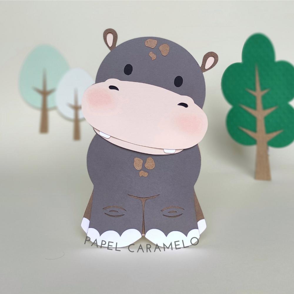 Topo de Bolo Hipopotamo