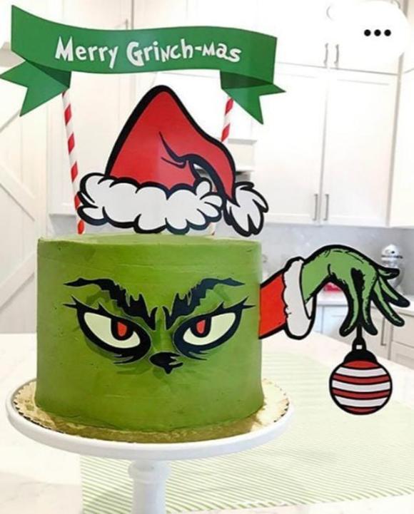 Topo de Bolo Grinch