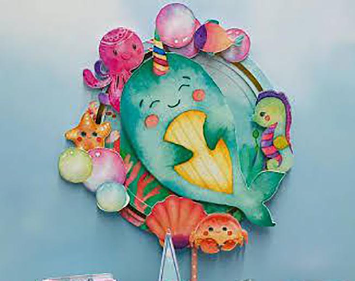 Topo de Bolo Fundo do Mar