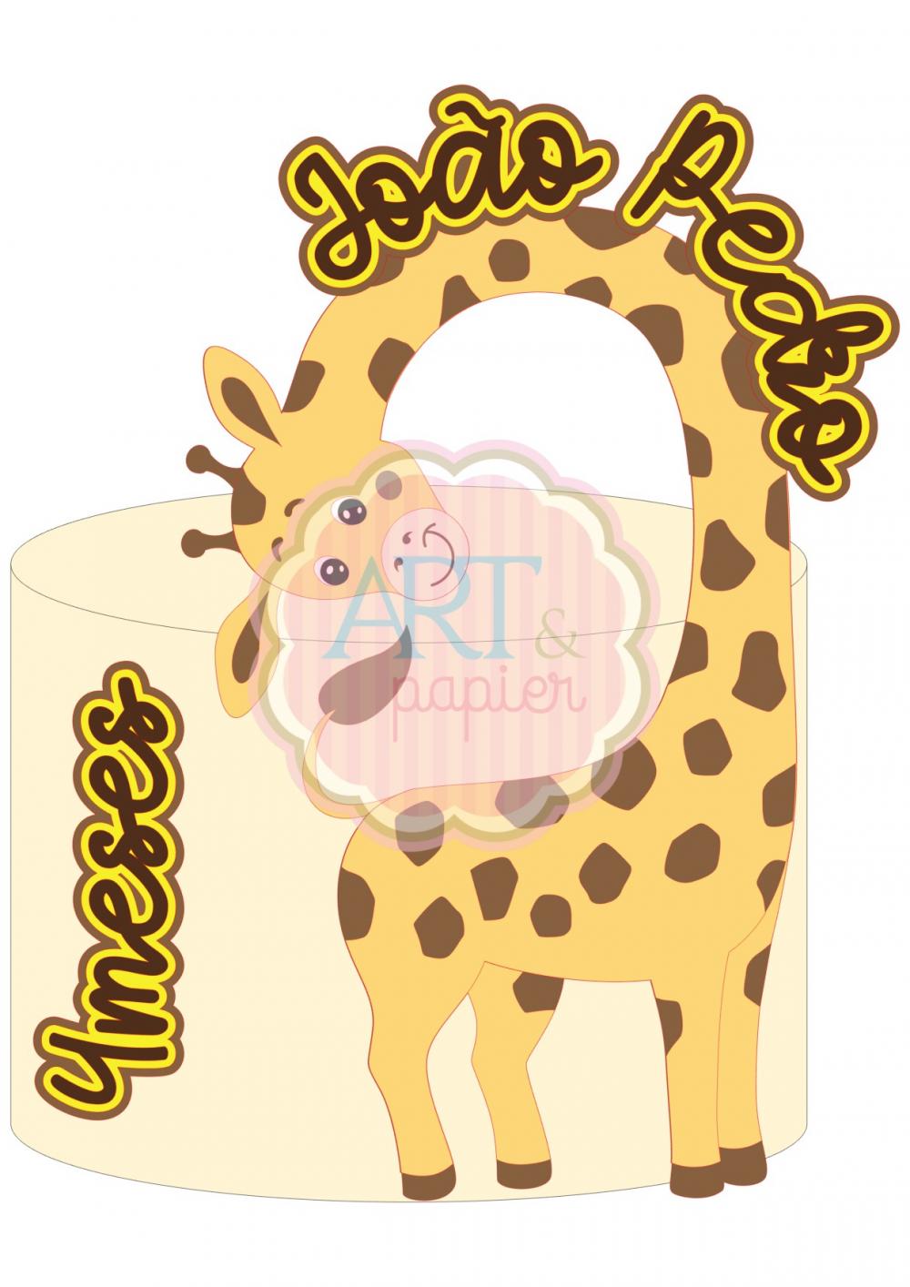 Topo de Bolo Girafinha