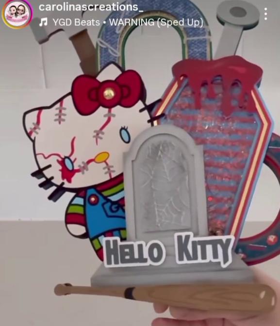 Topo de Bolo Hello Kitty