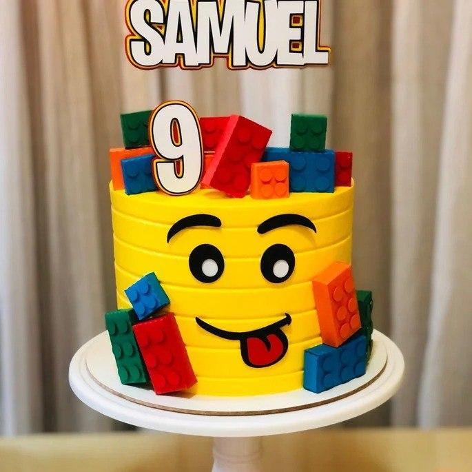 Topo de bolo lego
