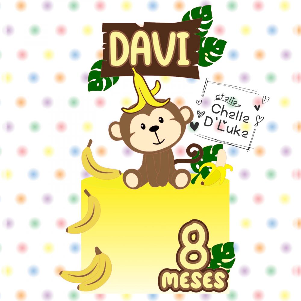 Topo de Bolo Macaquinho