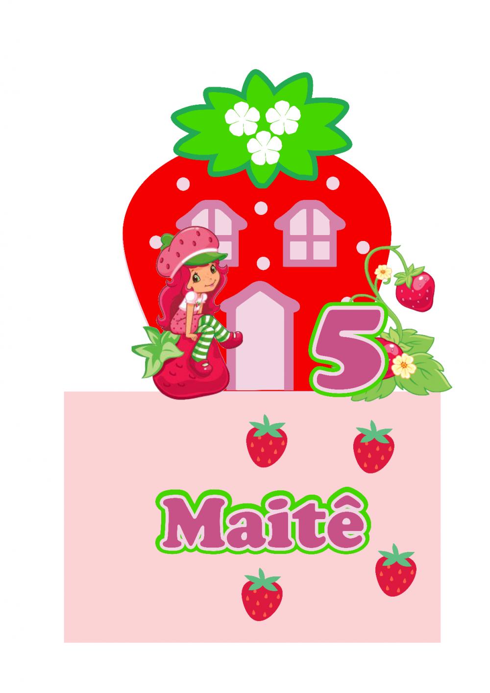 Topo de Bolo Moranguinho