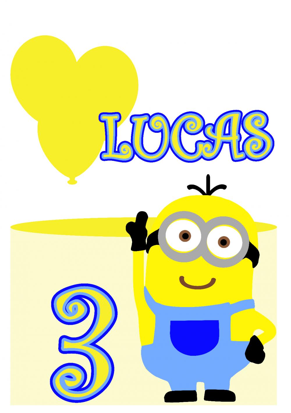 Topo de Bolo Minions