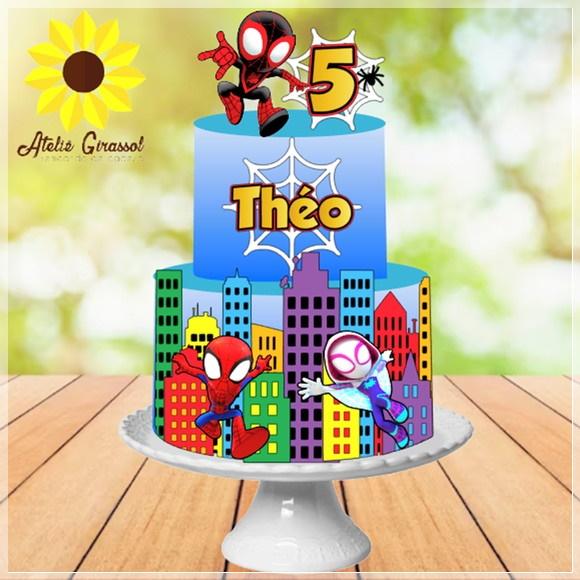 Topo de bolo Homem Aranha