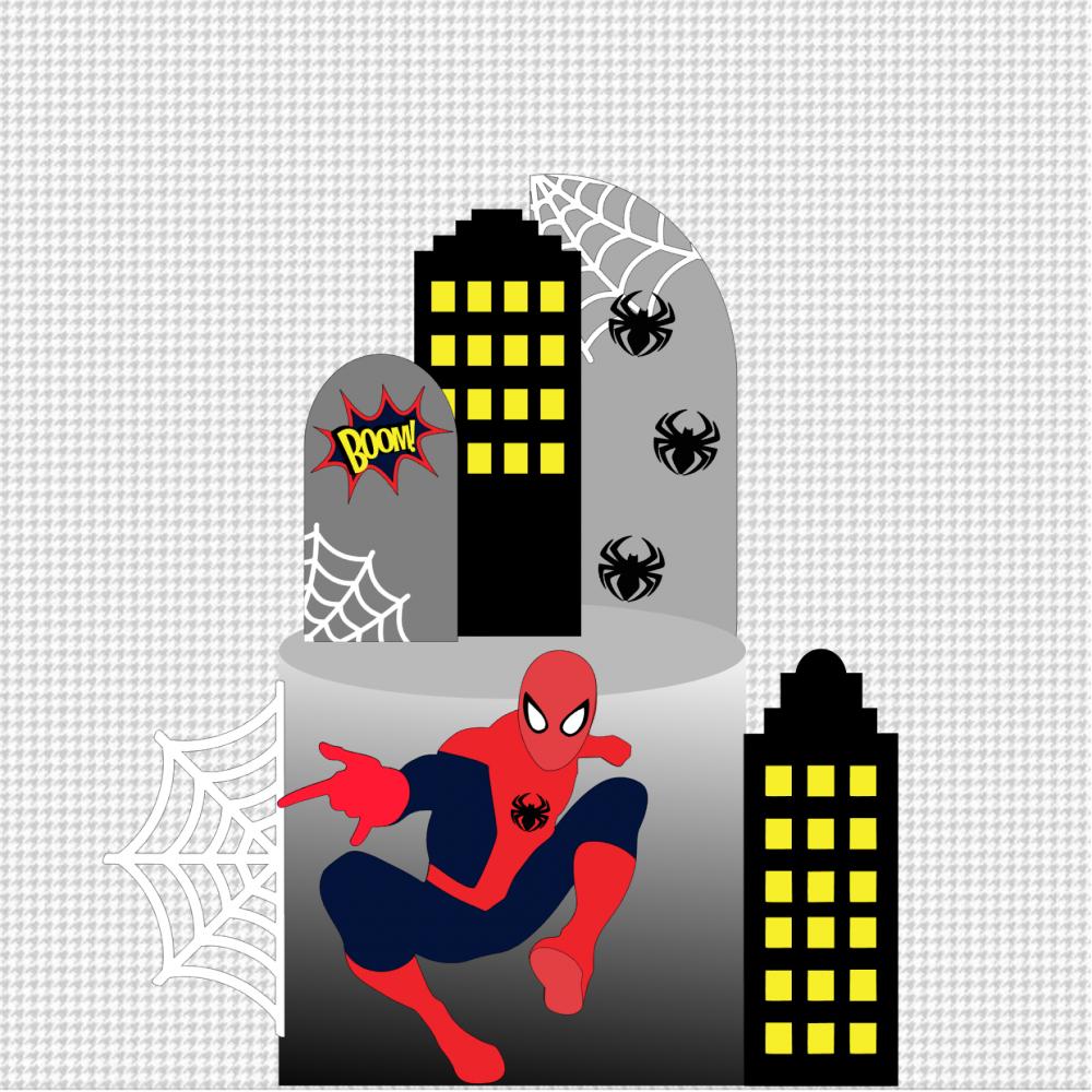 Topo de bolo Homem Aranha