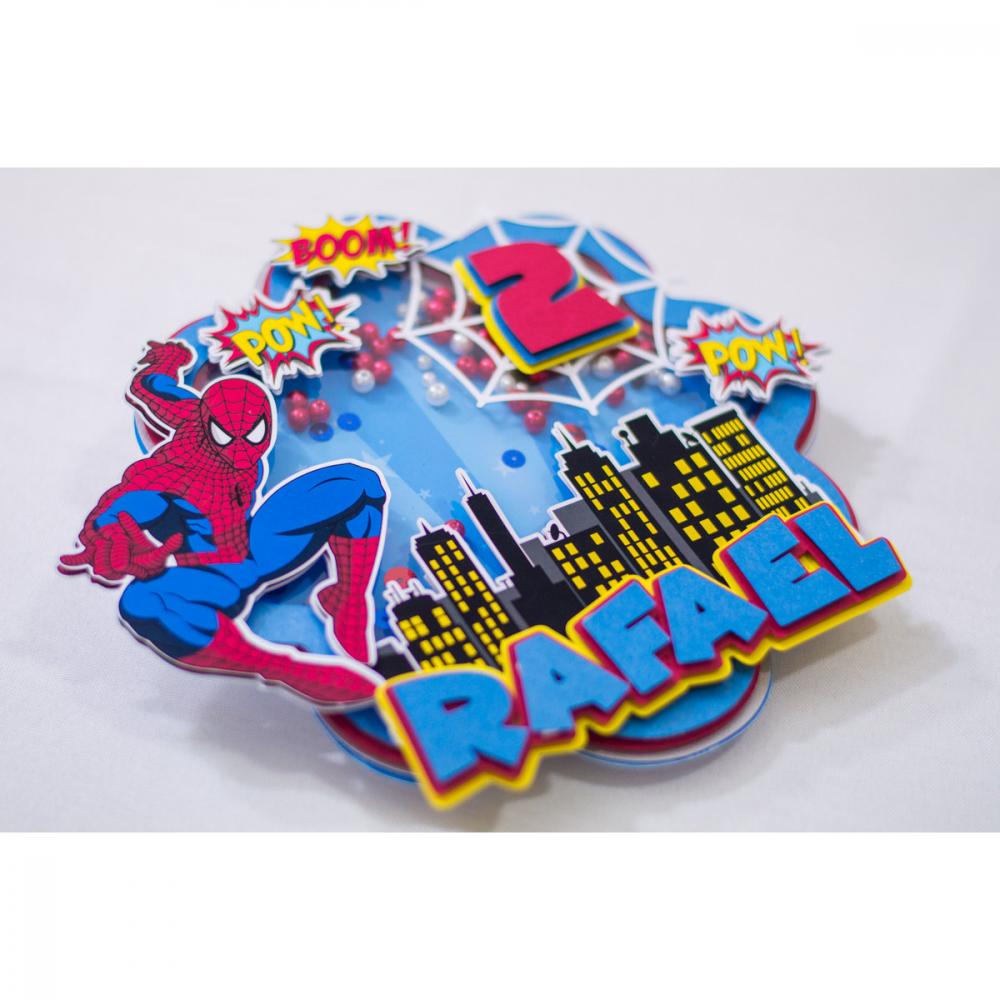 Topo de bolo Homem Aranha