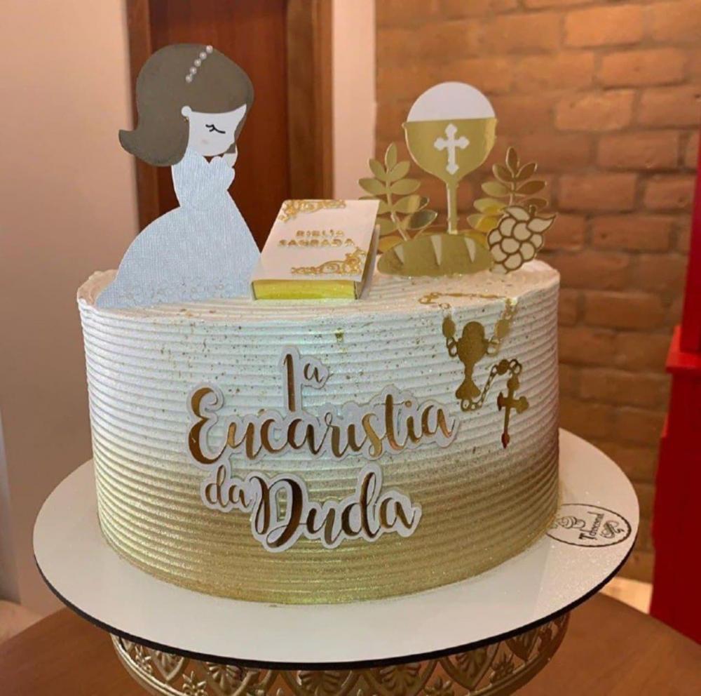 topo de bolo Eucaristia
