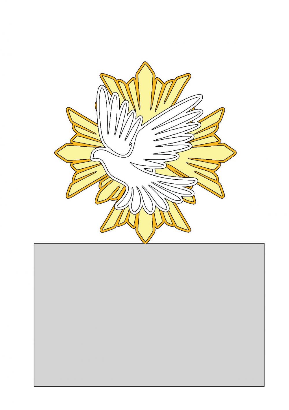 topo de bolo Eucaristia