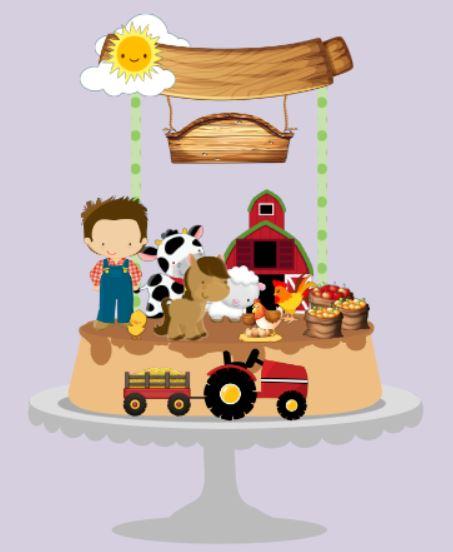 Topo de Bolo Fazendinha