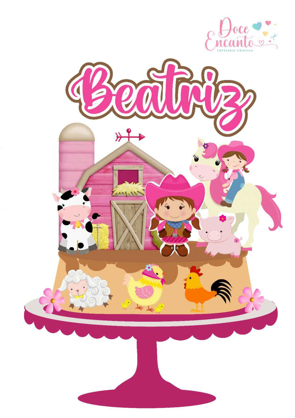 Topo de Bolo Fazendinha