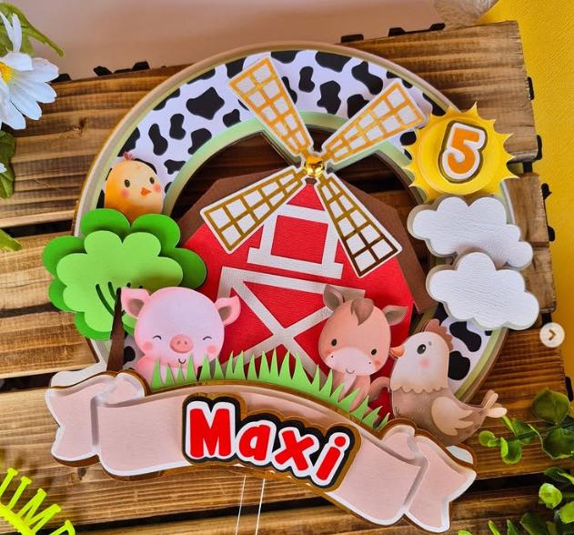 Topo de Bolo Fazendinha