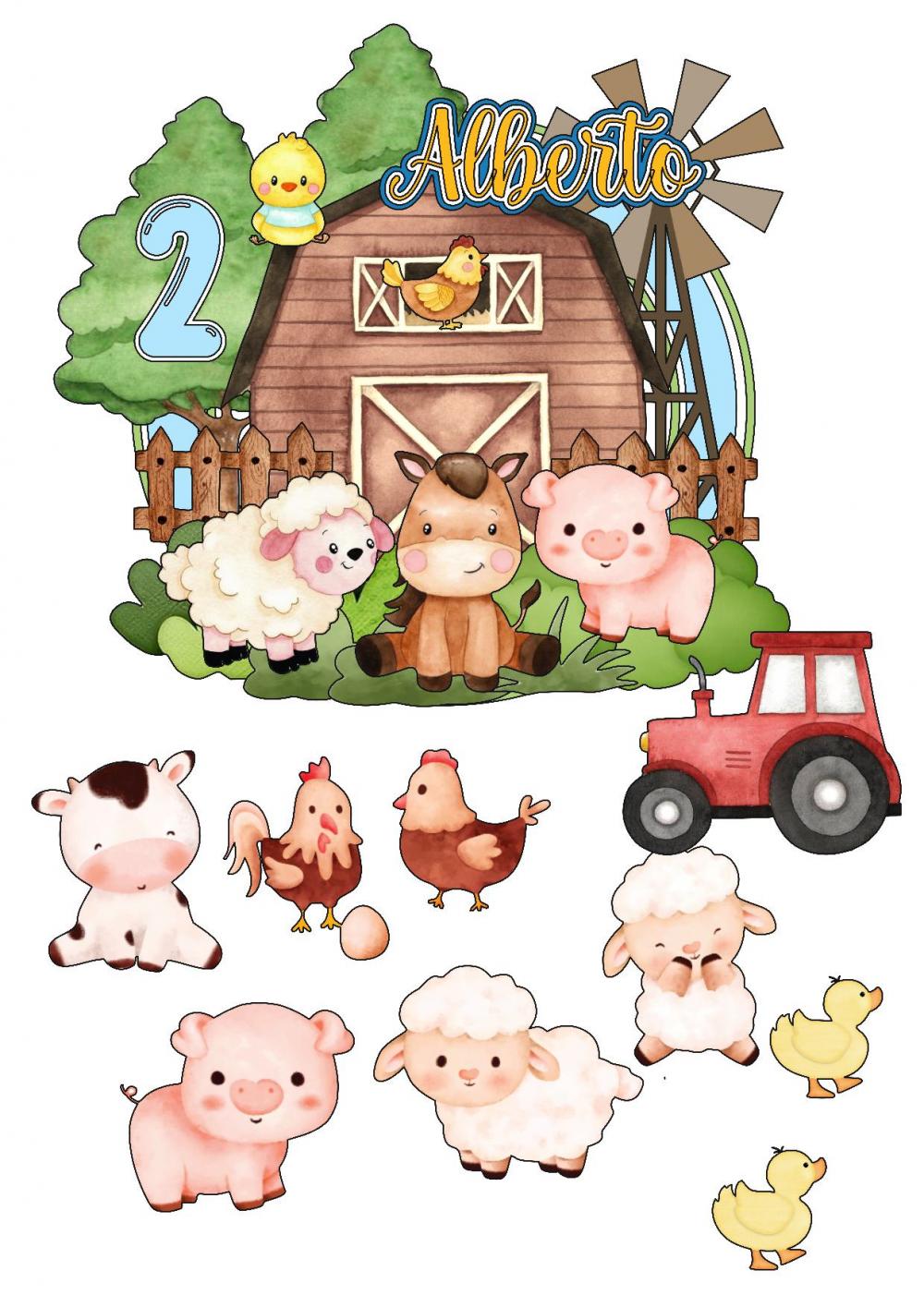 Topo de Bolo Fazendinha