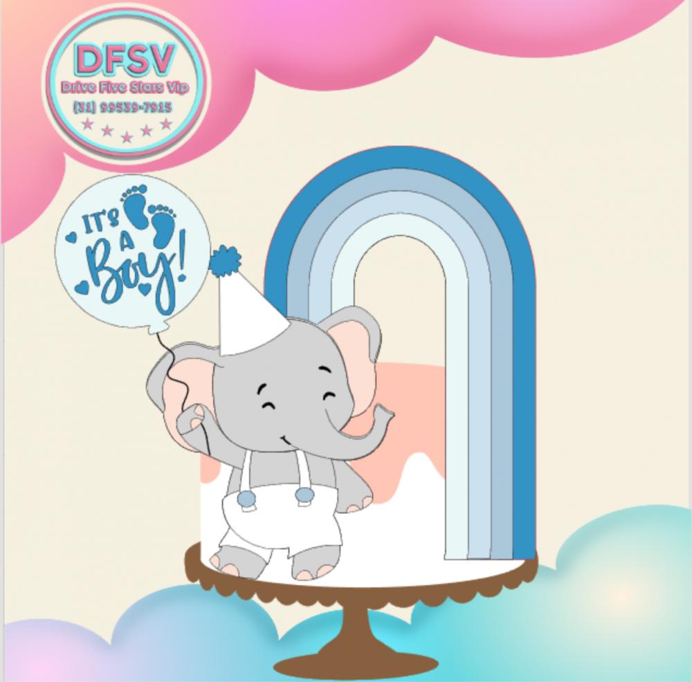 Topo de Bolo Elefantinho