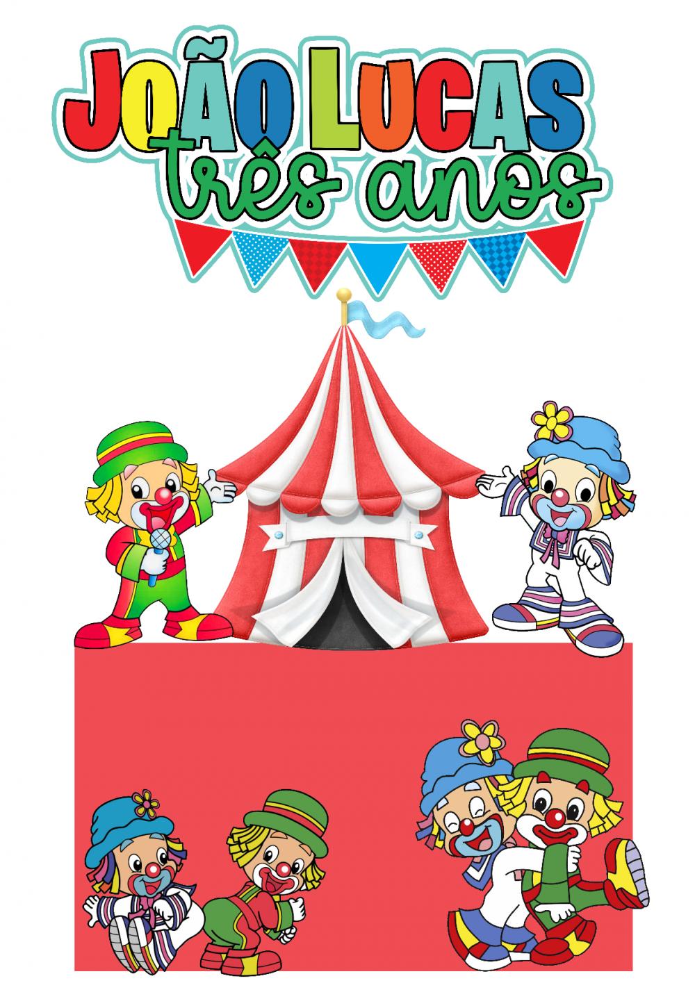 Topo de Bolo Patati e Patatá