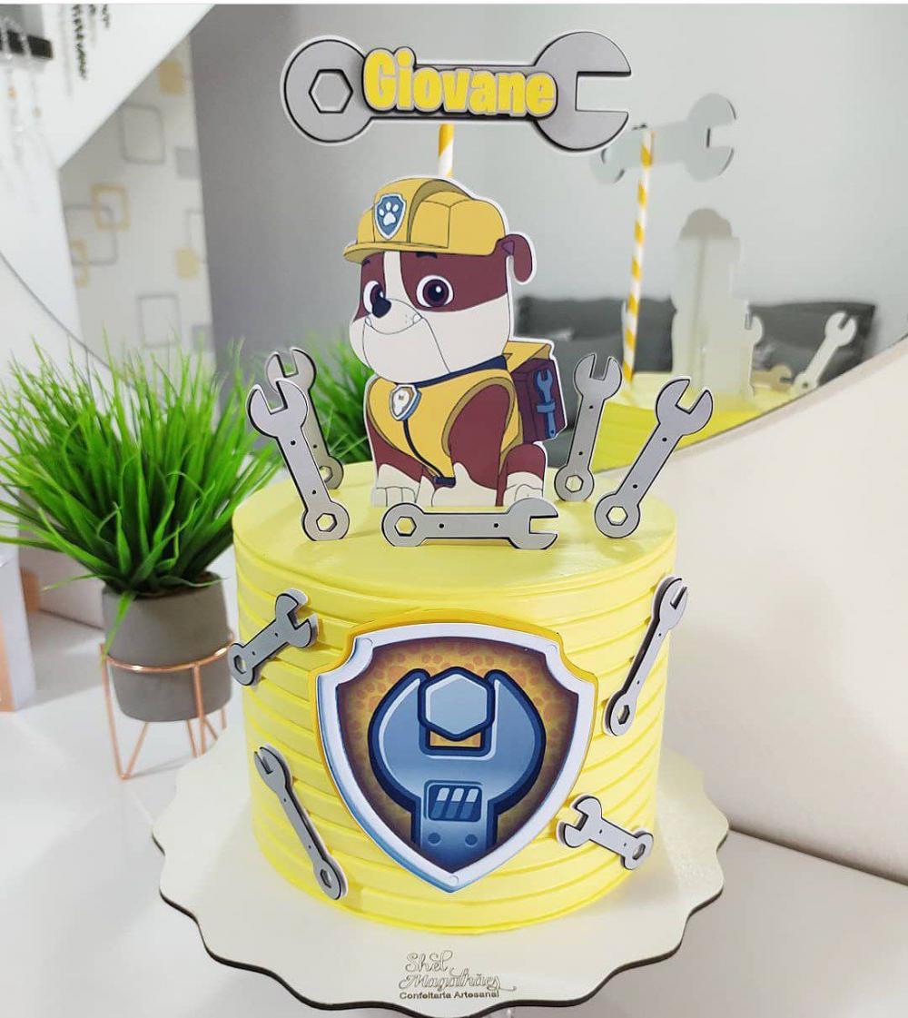 Topo de bolo Patrulha Canina