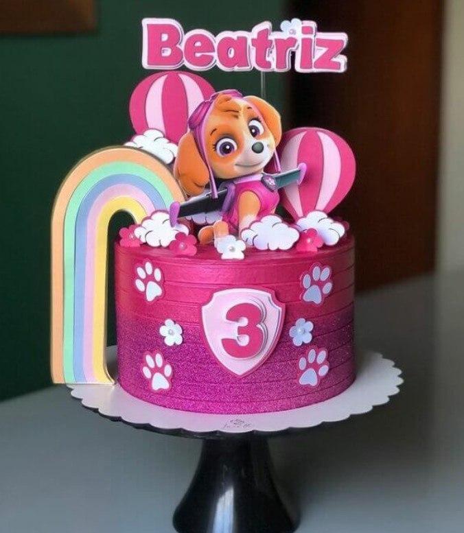 Topo de bolo Patrulha Canina