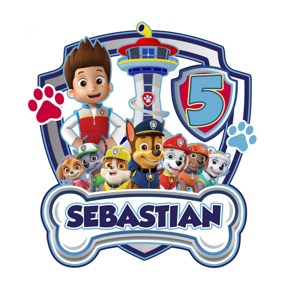 Topo de bolo Patrulha Canina