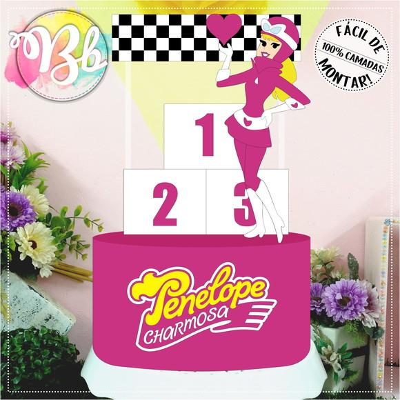 Topo de bolo Penelope Charmosa
